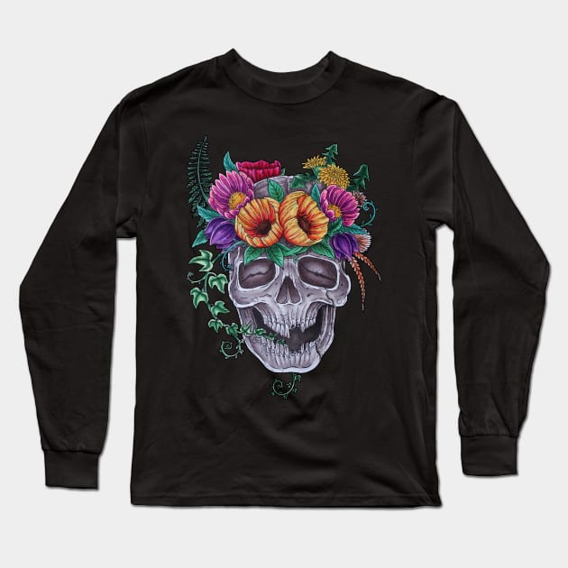 Flower child Long Sleeve T-Shirt by Dracuria